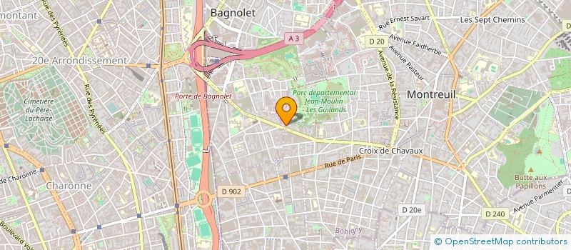 localisation de l'entreprise OPHI PATRMOINE à MONTREUIL