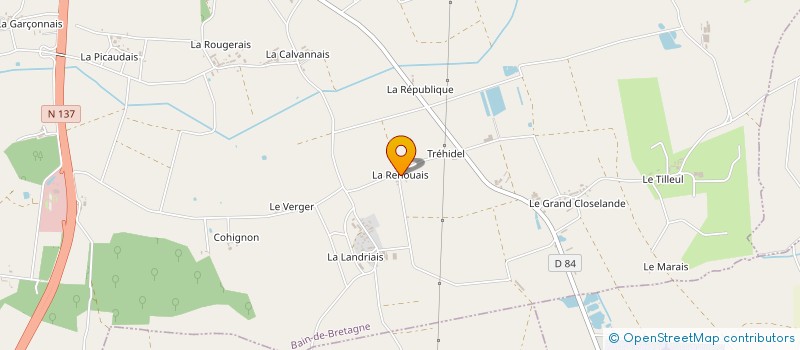 localisation de l'entreprise OPHICY  BAIN-DE-BRETAGNE