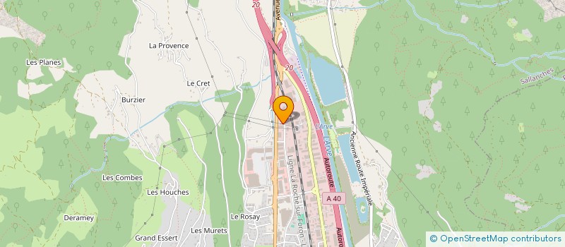 localisation de l'entreprise OPHRYS à SALLANCHES
