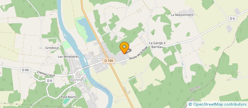 localisation de l'entreprise OPHRYS à BONNES