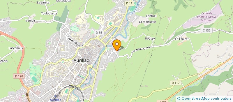 localisation de l'entreprise OPHRYS SP à AURILLAC