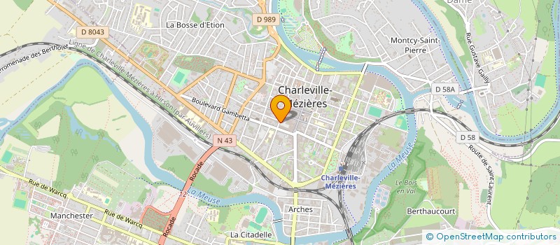 localisation de l'entreprise OPHT'ARDENNES à CHARLEVILLE-MEZIERES