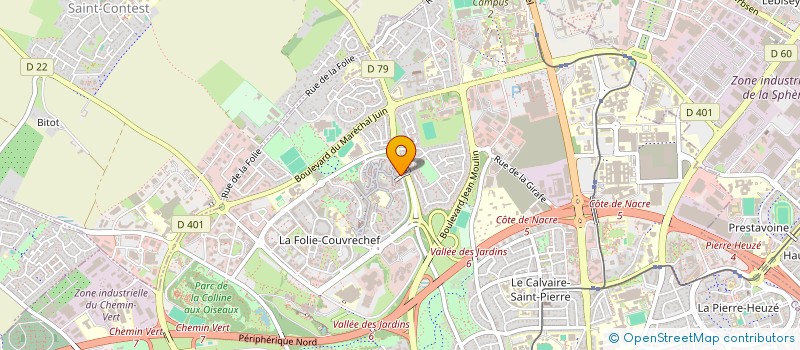 localisation de l'entreprise OPHTA à CAEN