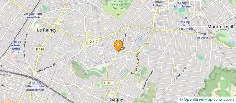 localisation de l'entreprise OPHTA à GAGNY