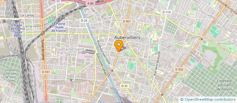 localisation de l'entreprise OPHTA A  AUBERVILLIERS