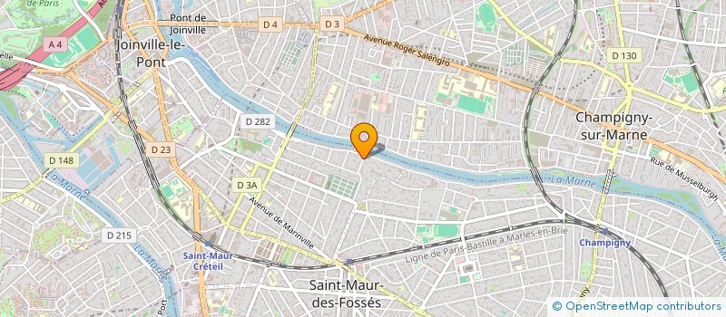 localisation de l'entreprise OPHTA BMD 94 à SAINT-MAUR-DES-FOSSES