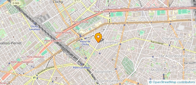 localisation de l'entreprise OPHTA CLICHY BATIGNOLLES  PARIS