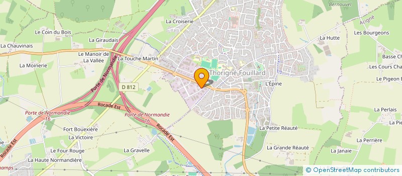 localisation de l'entreprise OPHTA - FRANCE  THORIGNE-FOUILLARD