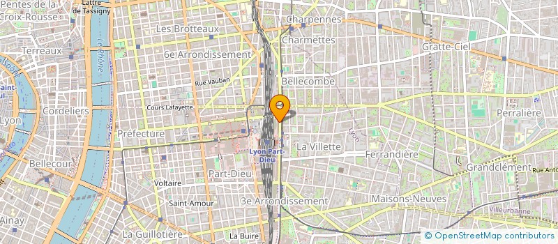 localisation de l'entreprise OPHTA PART DIEU à LYON