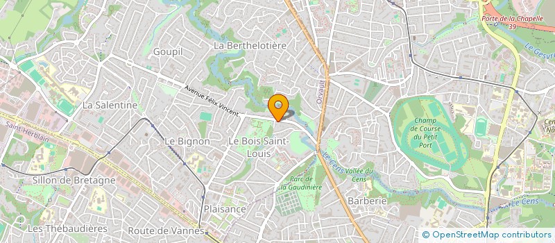 localisation de l'entreprise OPHTA SYNOPSYS à ORVAULT