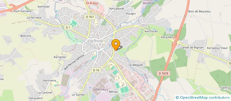 localisation de l'entreprise OPHTA VANNES  LOCMINE