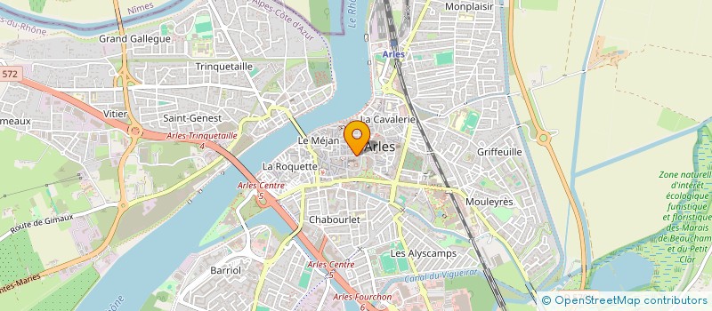 localisation de l'entreprise OPHTACALADE à ARLES
