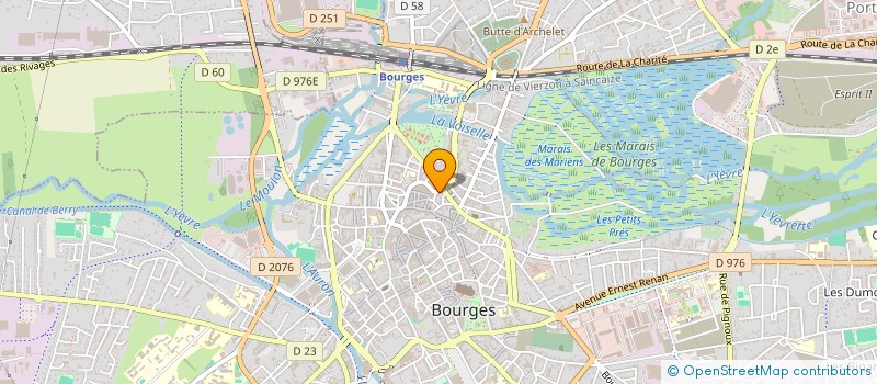 localisation de l'entreprise OPHTACENTRE à BOURGES