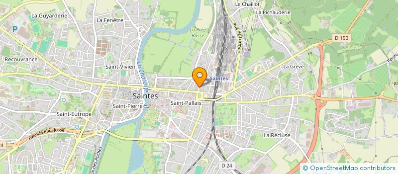 localisation de l'entreprise OPHTAIMMOSAINTES  SAINTES