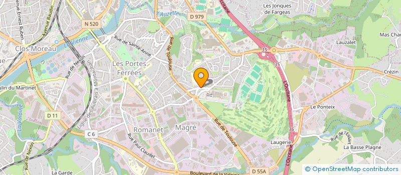 localisation de l'entreprise OPHTALIM à LIMOGES