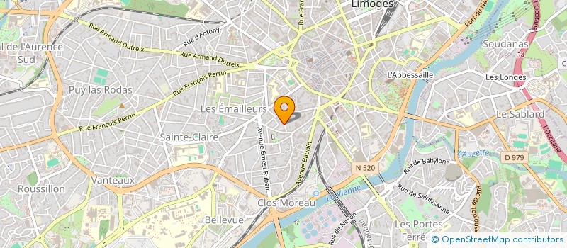 localisation de l'entreprise OPHTALION à LIMOGES