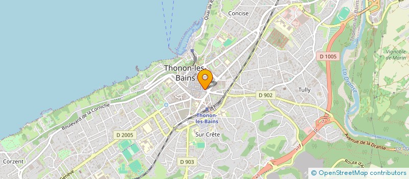 localisation de l'entreprise OPHTALMICA à THONON-LES-BAINS