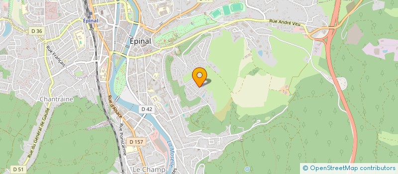 localisation de l'entreprise OPHTALMO 1540 à EPINAL