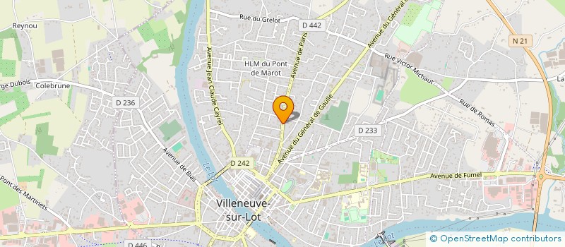 localisation de l'entreprise OPHTALMO DU VILLENEUVOIS  VILLENEUVE-SUR-LOT