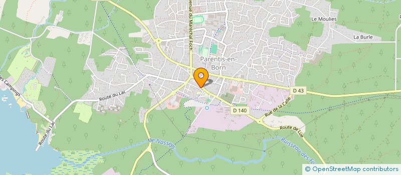 localisation de l'entreprise OPHTALMO LANDES  PARENTIS-EN-BORN