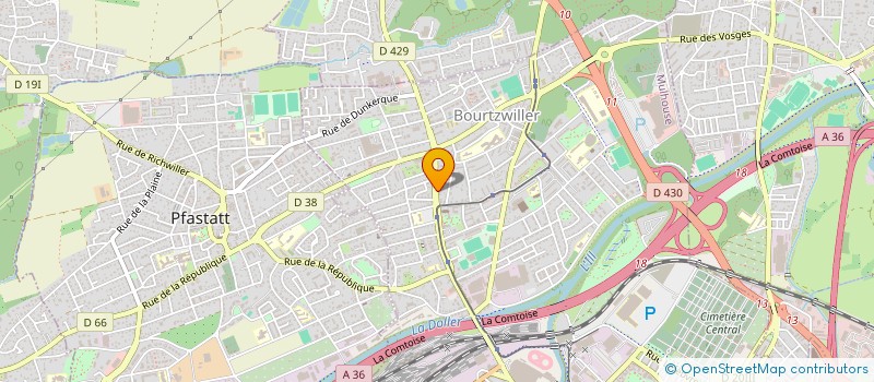 localisation de l'entreprise OPHTALMOLOGIE MATEI  MULHOUSE