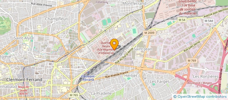 localisation de l'entreprise OPHTALMOLOGIE REPUBLIQUE à CLERMONT-FERRAND
