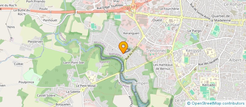 localisation de l'entreprise OPHTALMOLOGIE VINCIN à VANNES