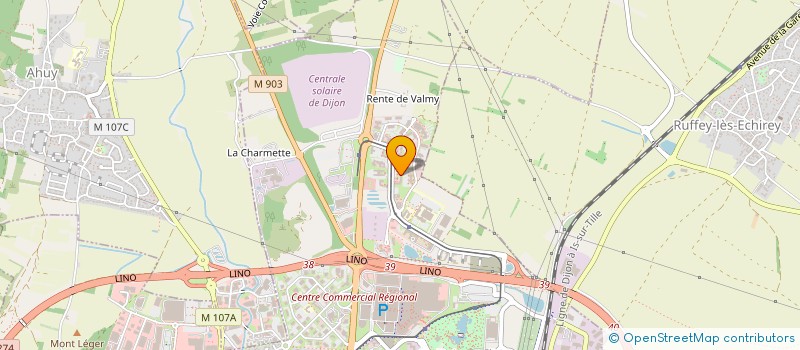 localisation de l'entreprise OPHTALMOVALMY à DIJON
