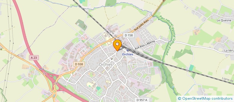 localisation de l'entreprise OPHTAMED à ORCHIES
