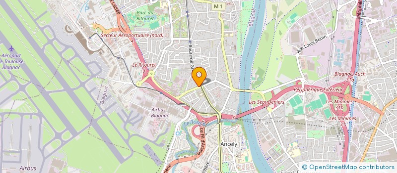 localisation de l'entreprise OPHTAMED à BLAGNAC