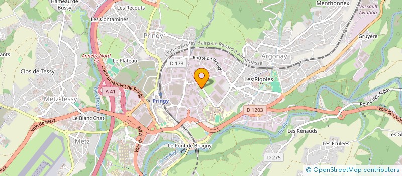 localisation de l'entreprise OPHTAMOLAC à ARGONAY