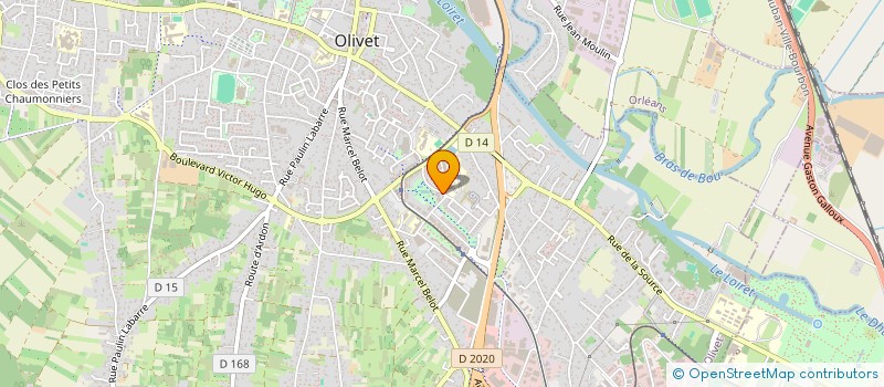 localisation de l'entreprise OPHTAPARC à OLIVET