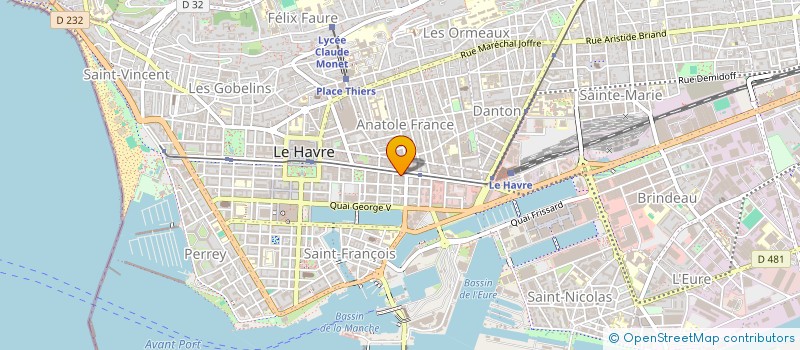 localisation de l'entreprise OPHTAPLUS LE HAVRE  LE HAVRE