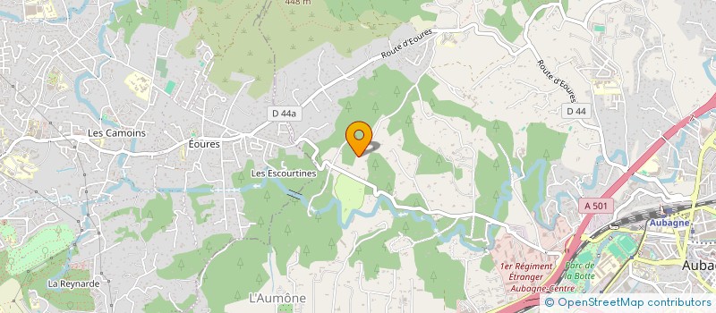 localisation de l'entreprise OPHTASUD  AUBAGNE