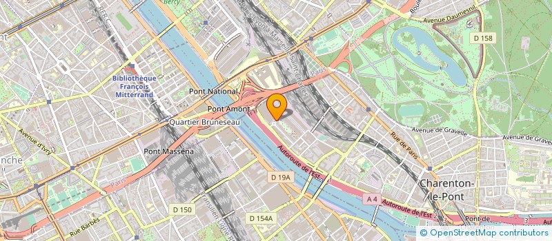 localisation de l'entreprise OPHTEL à CHARENTON-LE-PONT