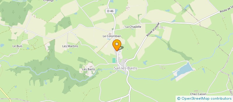 localisation de l'entreprise OPHYR IMMO  SAIL-LES-BAINS