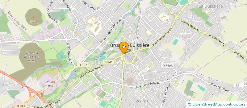 localisation de l'entreprise OPIGEZ TISSUS SARL à BRUAY-LA-BUISSIERE