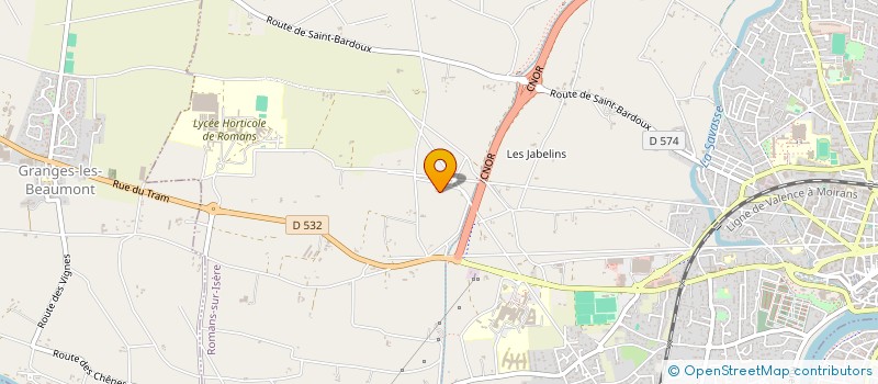 localisation de l'entreprise OPIIM à ROMANS-SUR-ISERE