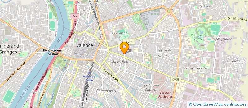 localisation de l'entreprise OPILEC à VALENCE