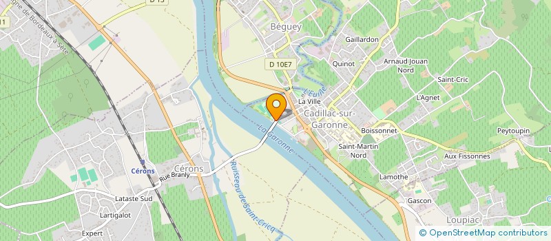 localisation de l'entreprise OPINOR EVENTS à CADILLAC-SUR-GARONNE