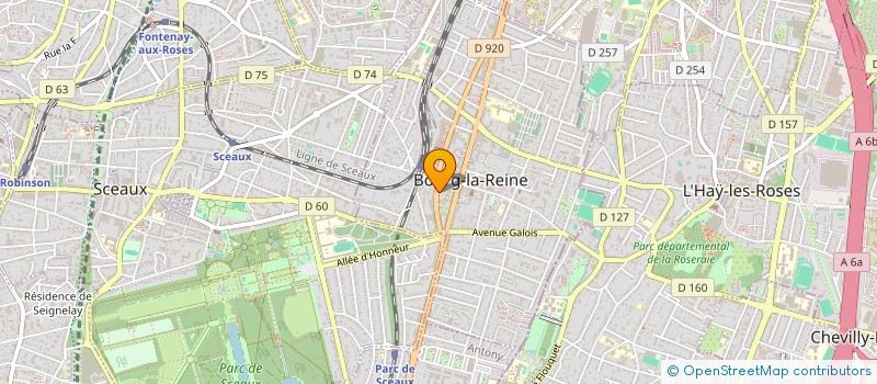 localisation de l'entreprise OPITECH à BOURG-LA-REINE