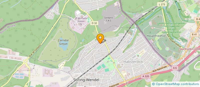 localisation de l'entreprise OPJ57  STIRING-WENDEL