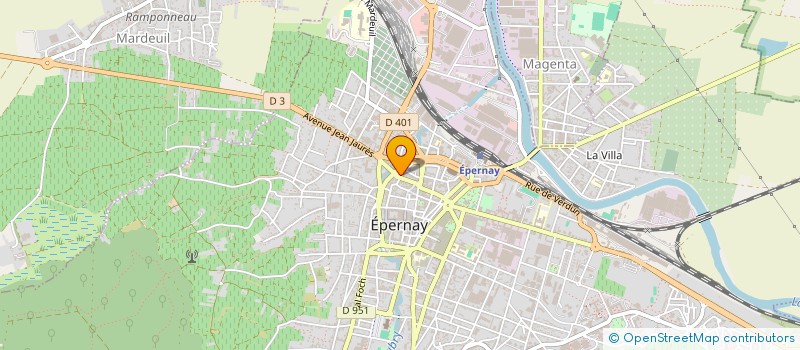 localisation de l'entreprise OPJC - IMMOBILIER à EPERNAY