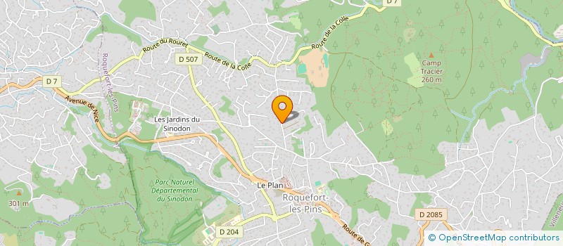 localisation de l'entreprise OPKJ à ROQUEFORT-LES-PINS