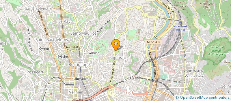 localisation de l'entreprise OPLONTIS à NICE