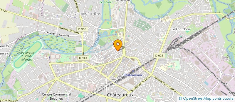 localisation de l'entreprise OPLU IMMO à CHATEAUROUX