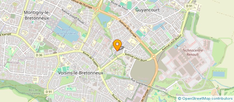 localisation de l'entreprise OPLUS  GUYANCOURT