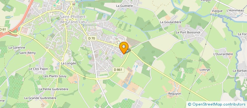 localisation de l'entreprise OPLUSPRES à SAINT-PHILBERT-DE-GRAND-LIEU