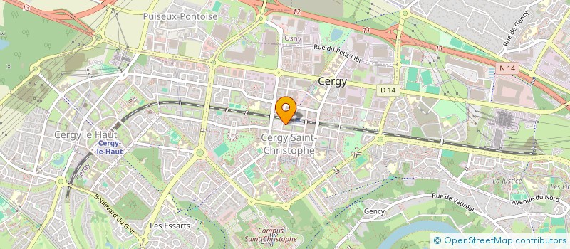 localisation de l'entreprise OPM à CERGY