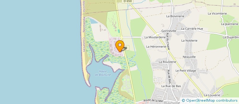 localisation de l'entreprise OPM à BLAINVILLE-SUR-MER